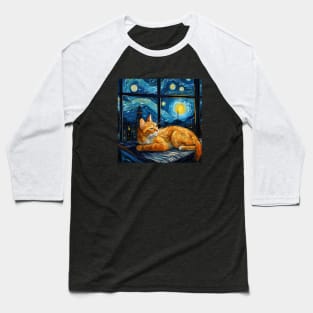 Van Gogh's cat Baseball T-Shirt